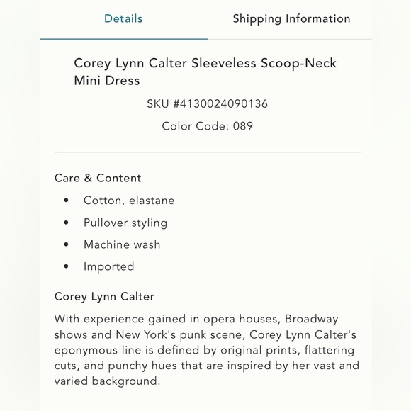 NWT Anthropologie Corey Lynn Calter Sleeveless Mini Dress sz XS - Picture 6 of 6